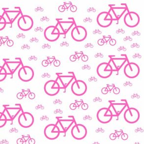 Hobbygros Design: Pink Cykler, 14 x 28 cm