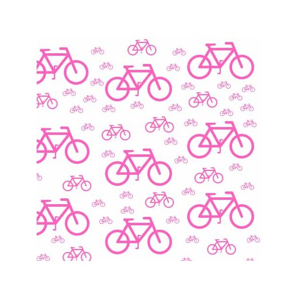 Hobbygros Design: Pink Cykler, 14 x 28 cm