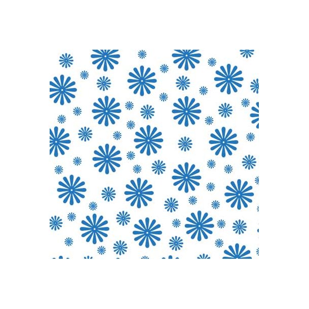 Hobbygros Design: Bl Blomster, 14 x 28 cm