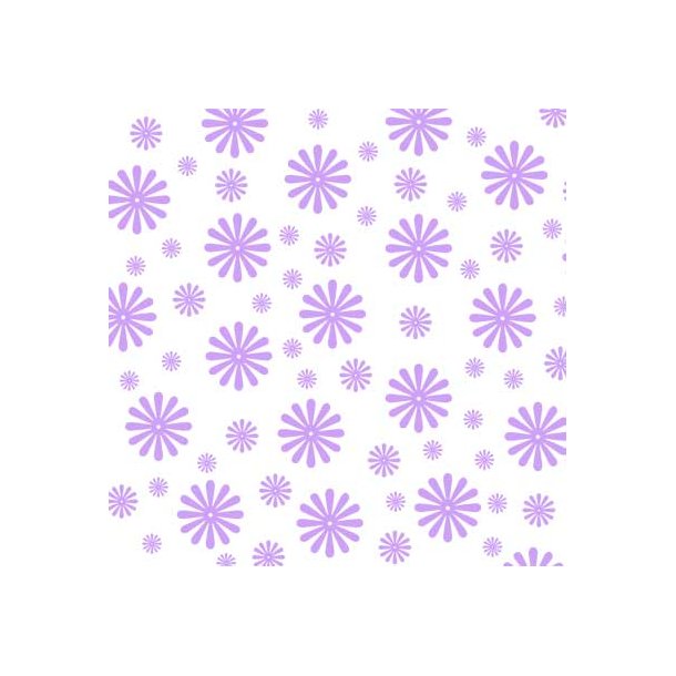 Hobbygros Design: Lilla Blomster, 14 x 28 cm