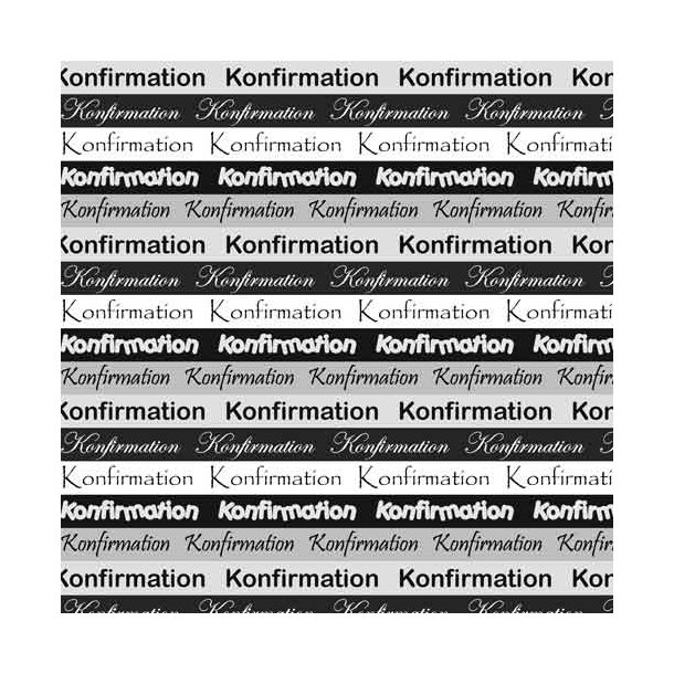 Hobbygros Design: Konfirmation, Sort