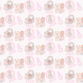 Hobbygros Design: Baby Girl, 14 x 28 cm