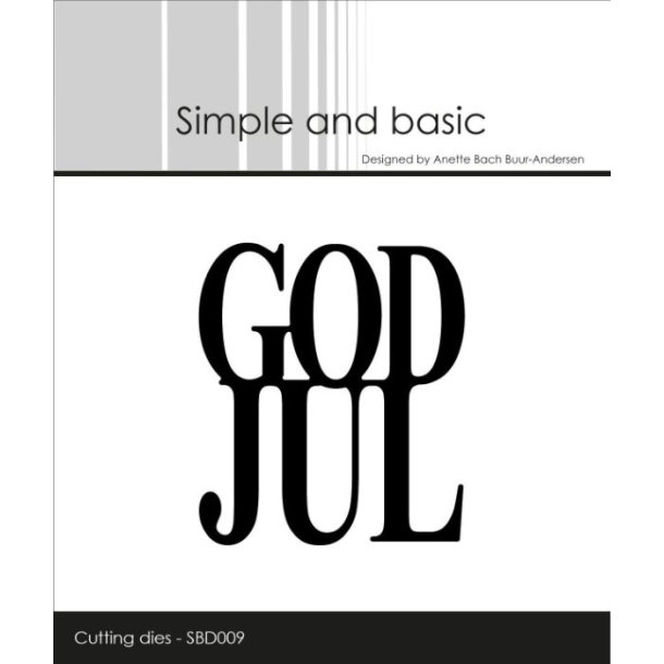 Simple and Basic Die "God Jul" SBD009