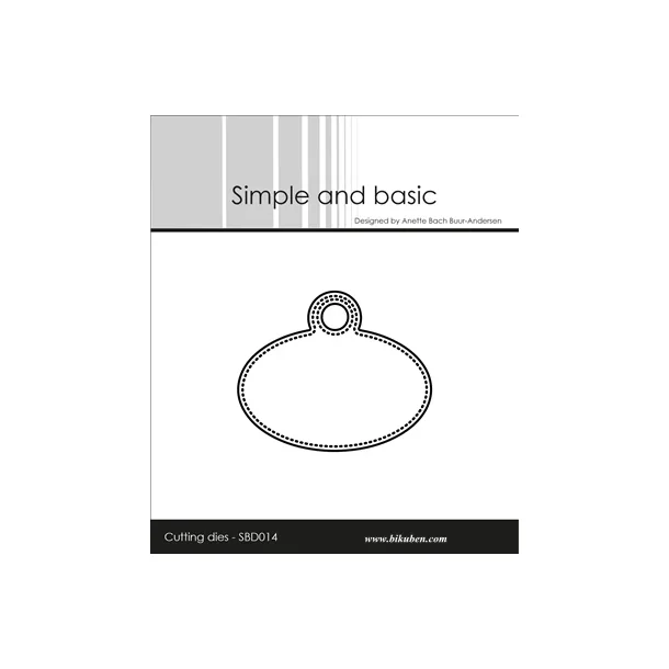 Simple and Basic Die "Pierced Oval Tag" 