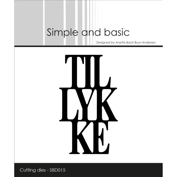 Simple and Basic Die "Tillykke"  