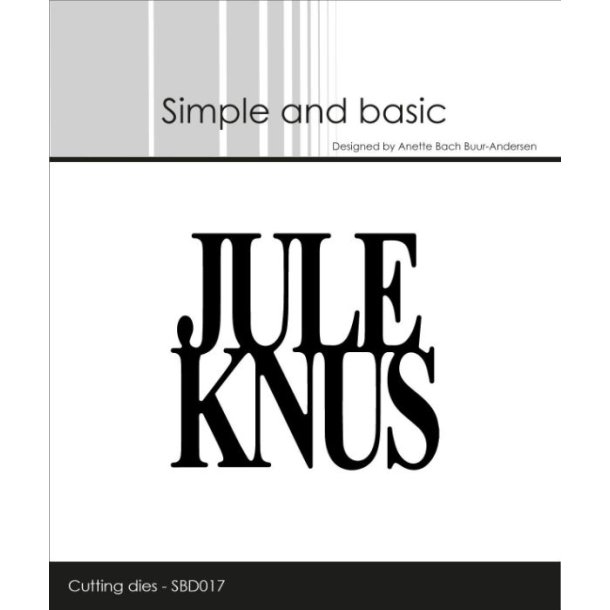 Simple and Basic Die "Juleknus" SBD017