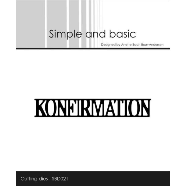 Simple and Basic Die "Konfirmation"  