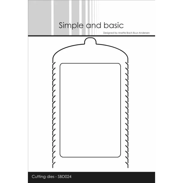 Simple and Basic Die "Zipper with Gift-Card" 
