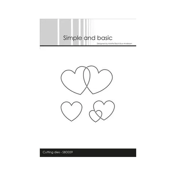 Simple and Basic Die "Dotted Hearts" 
