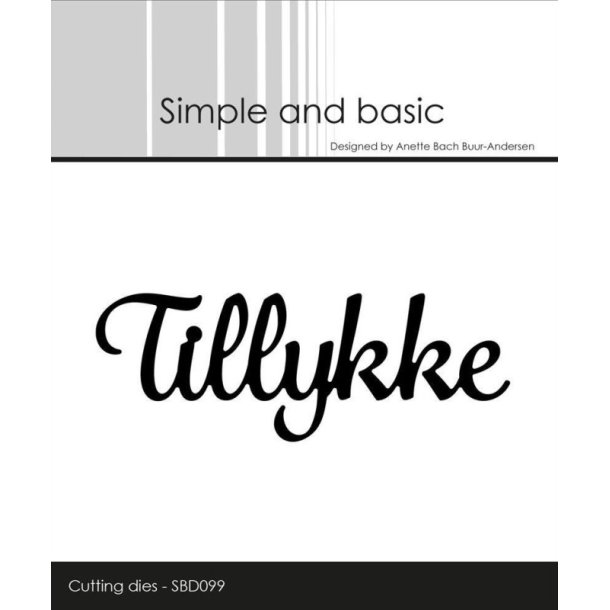 Simple and Basic Die "Tillykke"  