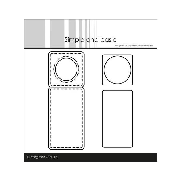 Simple and Basic Die "Mini Pierced Bottle Tag with Add-On" 