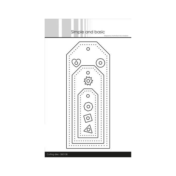 Simple and Basic Die "Long rustic Tag" 
