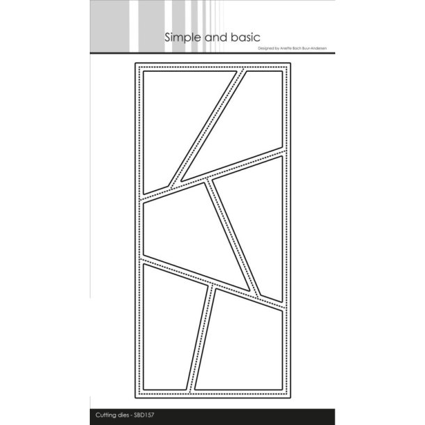 Simple and Basic Die "Slimcard - Wonky Windows" 