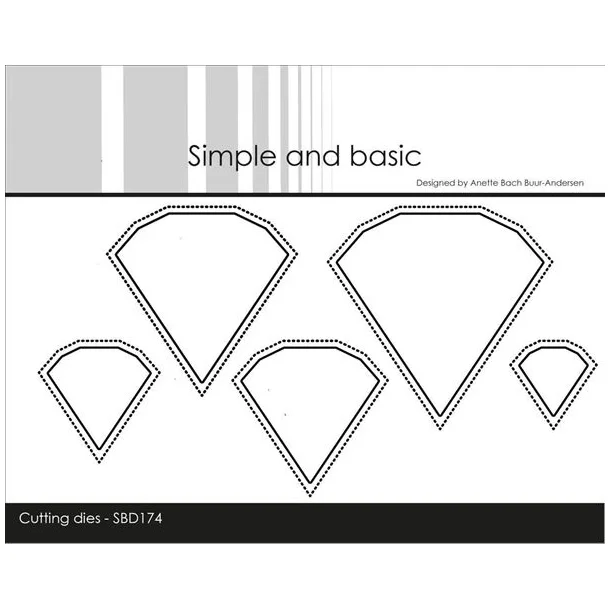 Simple and Basic Die "Diamonds Outline" 
