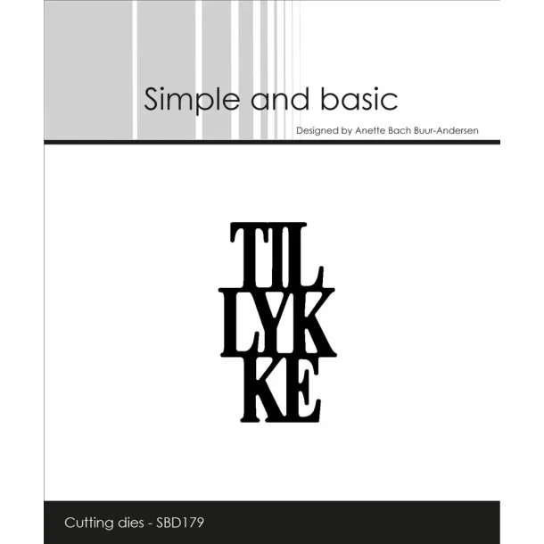 Simple and Basic Die "Tillykke"  