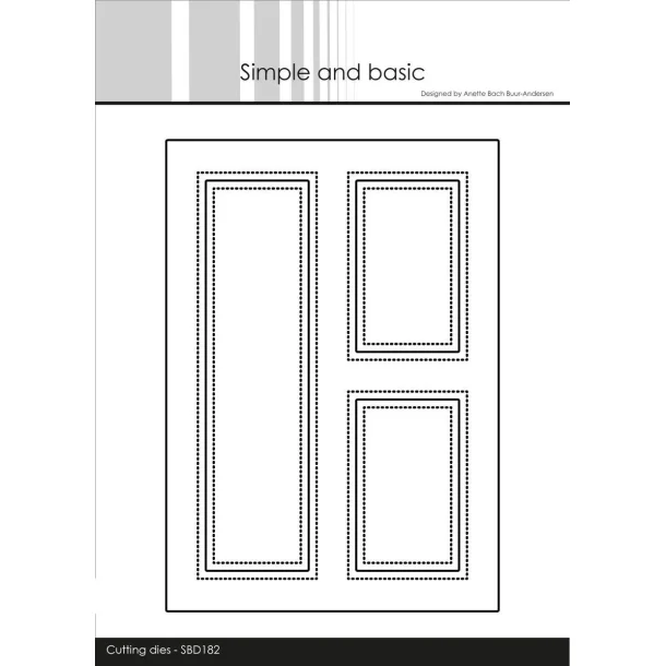 Simple and Basic Die "A6 - Card Front #3" 