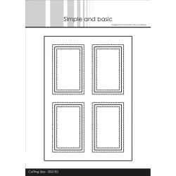 Simple and Basic Die "A6 - Card Front #4" 