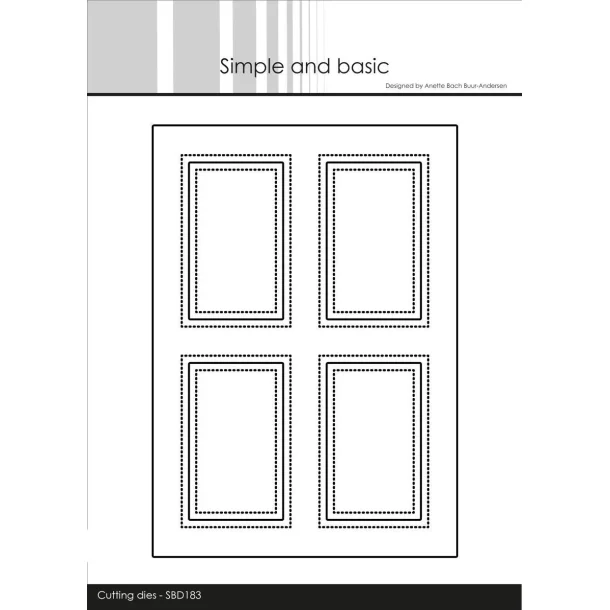 Simple and Basic Die "A6 - Card Front #4" 