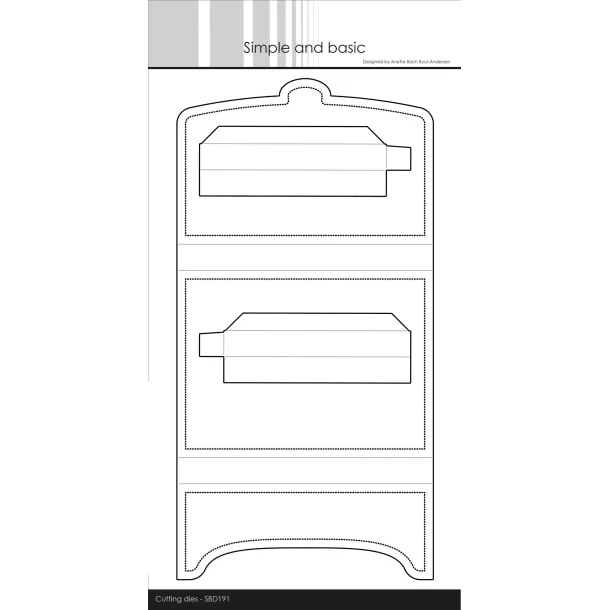 Simple and Basic Die "Giftbox for A6 Cards" 