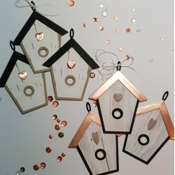 Simple and Basic Die "Bird Houses" 