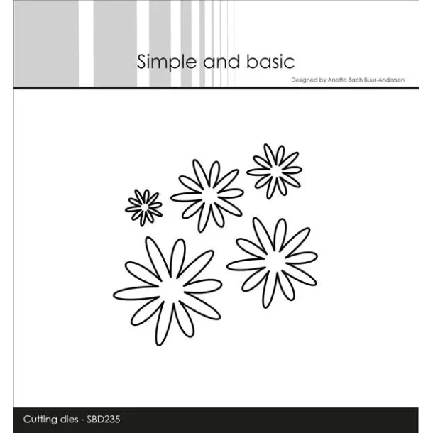 Simple and Basic Die "Fantasy Flower #1" 