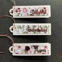 Simple and Basic Die "Long narrow Tag with Add-On" 
