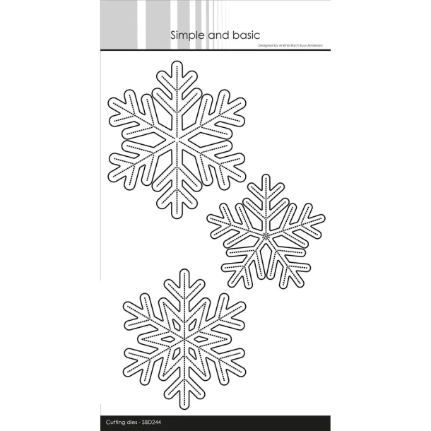 Simple and Basic Die "XL - Snowflakes" SBD244