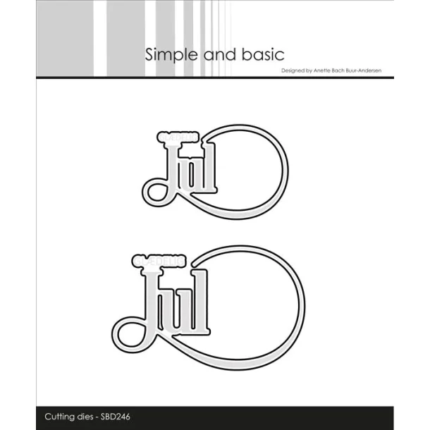 Simple and Basic Die "Gldelig Jul" SBD246