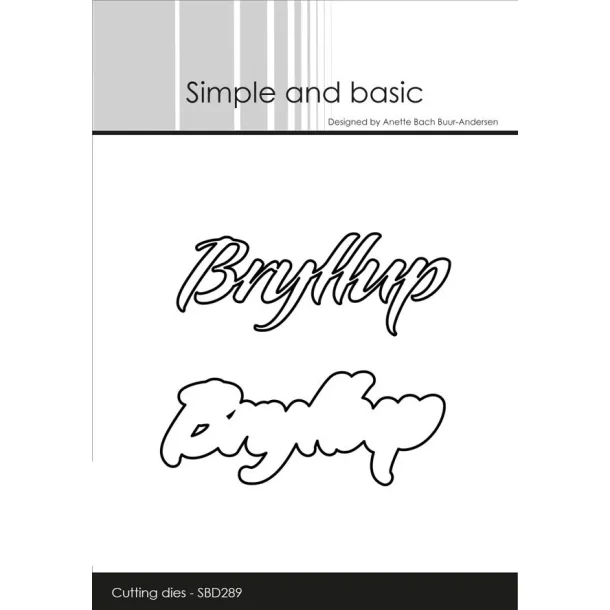 Simple and Basic Die "Bryllup"  