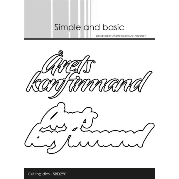 Simple and Basic Die "rets konfirmand"  