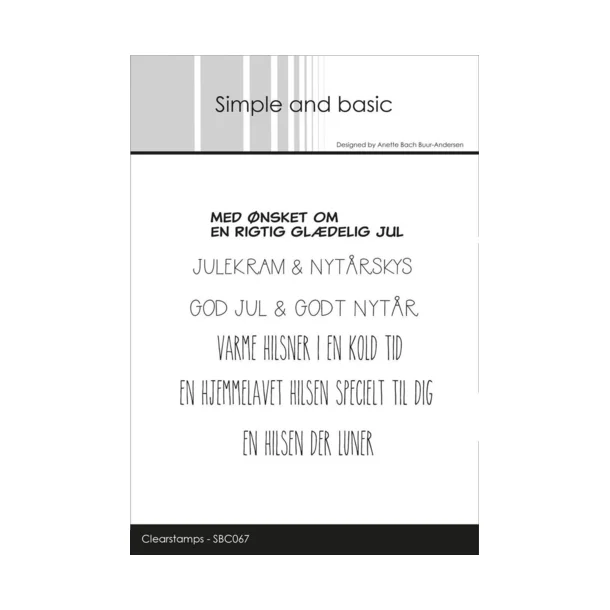 Simple and Basic: Stempel "Dansk Tekst"  