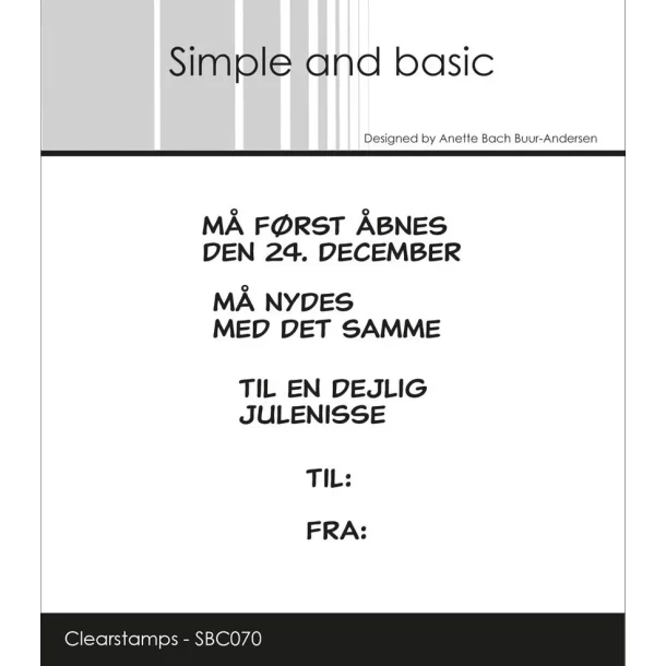 Simple and Basic: Stempel "Dansk Tekst"  