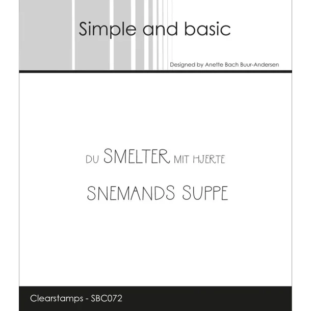 Simple and Basic: Stempel "Dansk Tekst"  