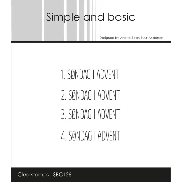 Simple and Basic: Stempel "Danske Tekster"  