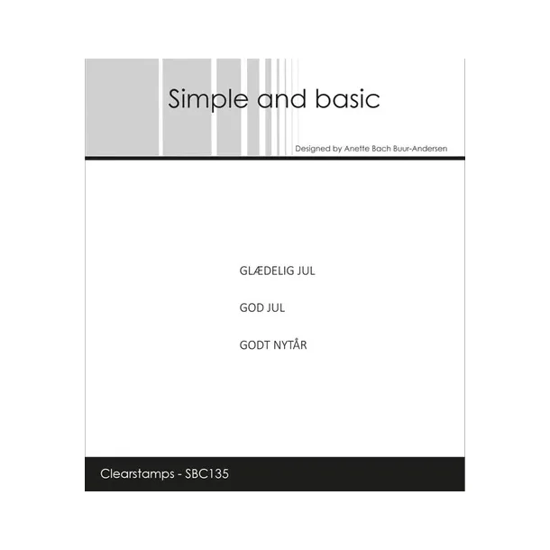 Simple and Basic: Stempel "Sm Danske Tekster"  
