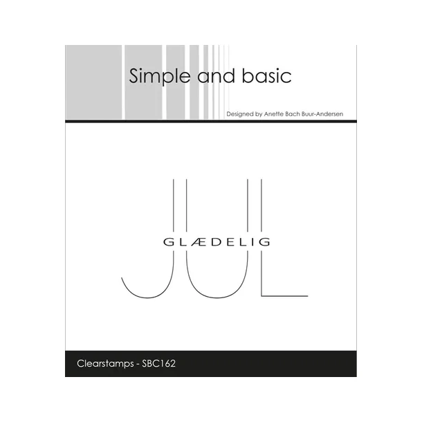 Simple and Basic: Stempel "Gldelig Jul"  