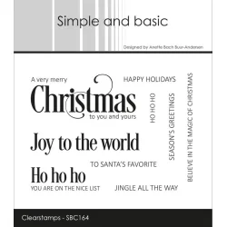 Simple and Basic: Stempel "Merry Christmas"  