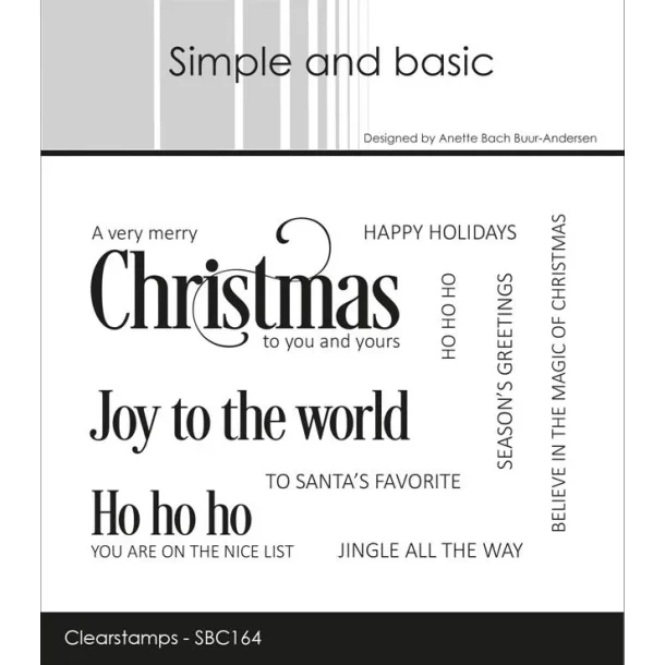 Simple and Basic: Stempel "Merry Christmas"  