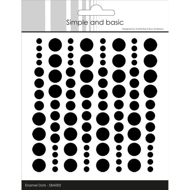 Simple and Basic: Enamel Dots "Jet Black" 