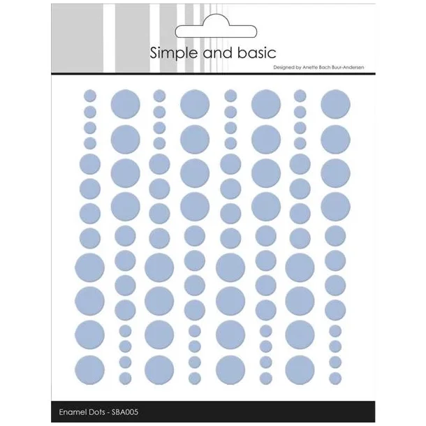 Simple and Basic: Enamel Dots "Pigeon Blue" 
