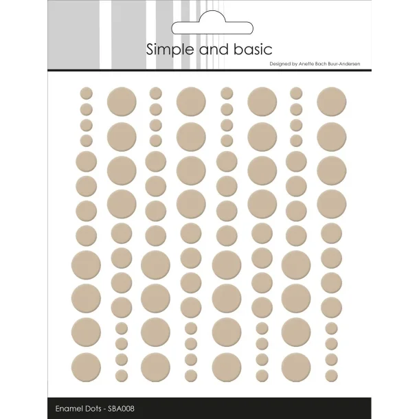 Simple and Basic: Enamel Dots "Baileys Brown" 