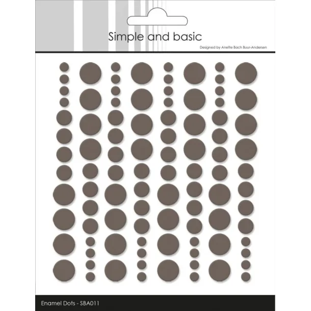 Simple and Basic: Enamel Dots "Warm Grey" 