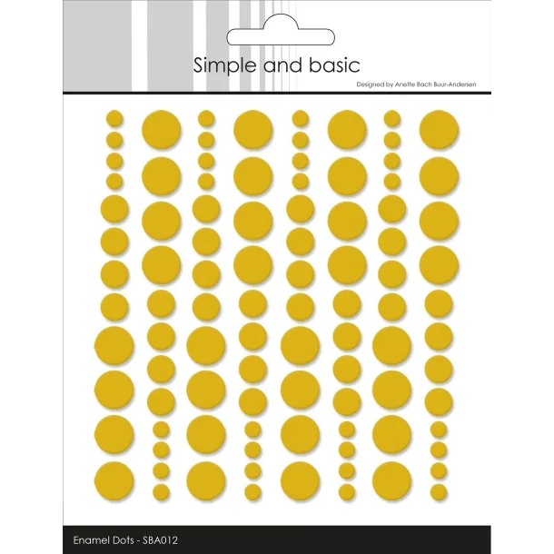 Simple and Basic: Enamel Dots "Mustard" 