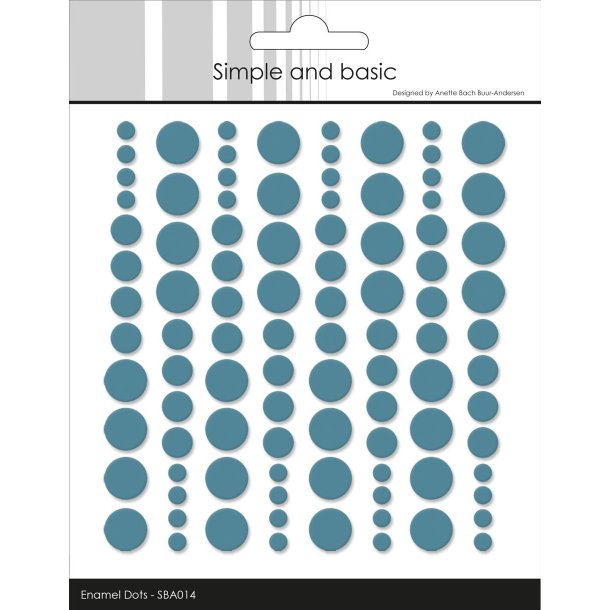 Simple and Basic: Enamel Dots "Aqua" 