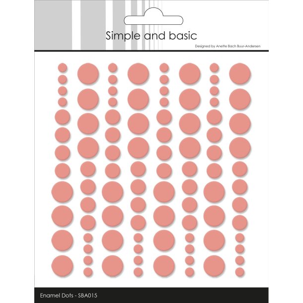 Simple and Basic: Enamel Dots "Fresh Peach" 