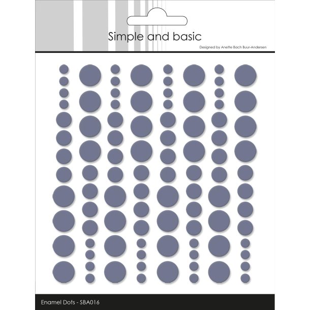 Simple and Basic: Enamel Dots "Eggplant" 