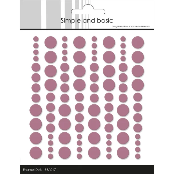 Simple and Basic: Enamel Dots "Old Rose" 
