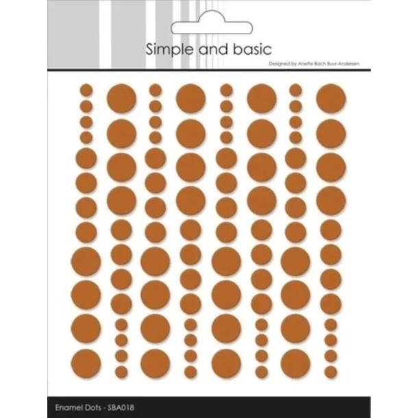 Simple and Basic: Enamel Dots "Cognac" 