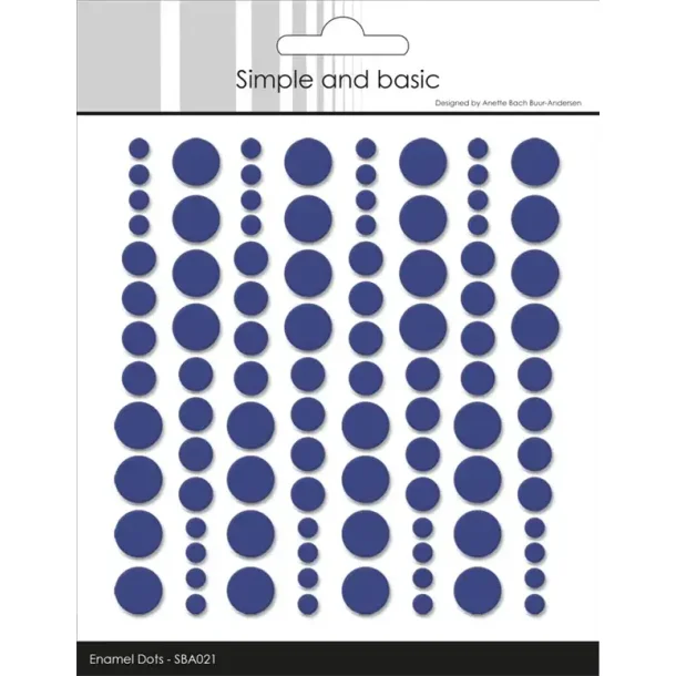 Simple and Basic: Enamel Dots "Royal Blue" 