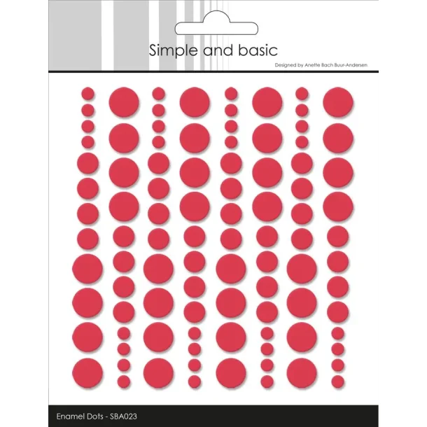 Simple and Basic: Enamel Dots "Calm Red" 